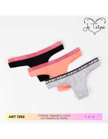 Colaless alg y lycra Pack x3 - JE TAIME