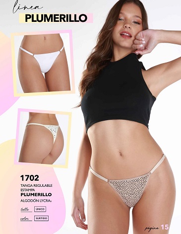 Colaless regulable alg y lycra Plumerillo Pack x3 JE TAIME