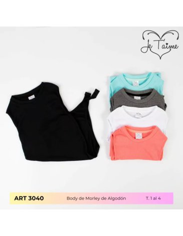 Body liso morley T1/3 - JE TAIME