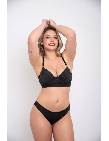 Conjunto Tasa Soft con Base de Morley Elastizado con Elastico Personalisado y Cola Less. Talle 85 al 100 - NATUBEL