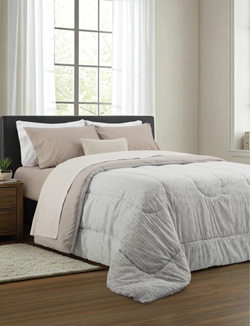 Juego de Sabana ORGANIC 132 Hilos 1 1/2 pl ALCOYANA