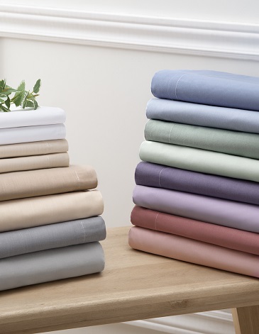 Juego de sabanas Estudio Color 144 Hilos King ALCOYANA