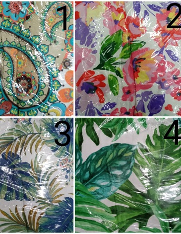LIQUIDACION Acolchado Percal Estampado 1- 1/2 PL BLANCO PARIS