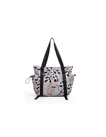 Cartera Tote con Lona Florida - CHIMOLA