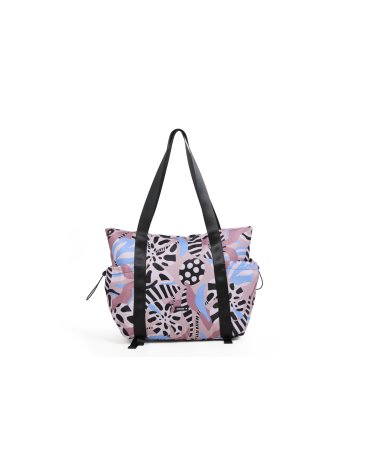 Cartera Tote con Lona Florida - CHIMOLA
