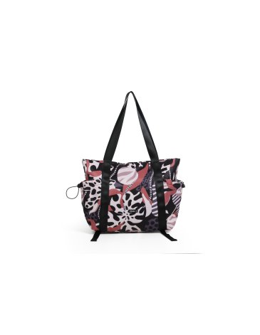 Cartera Tote con Lona Florida - CHIMOLA