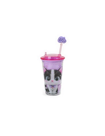 VASO ACRILICO SPARK CAT - CHIMOLA