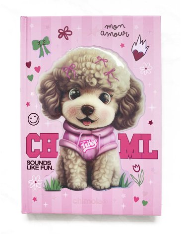 CUADERNO 48 HOJAS RAYADAS A5 POODLE CHIMOLA