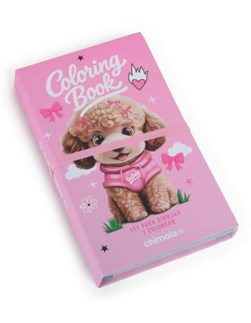 COLORING BOOK TO GO POODLE CHIMOLA