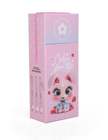 SET DE ESCRITORIO + MARCADORES X 24 BUNNY CHIMOLA