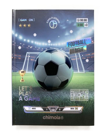 CUADERNO 48 HOJAS RAYADAS A5 FUTBOL CHIMOLA