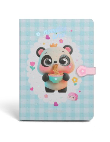 LIBRETA PASTEL 128 PÁGINAS PANDA CHIMOLA