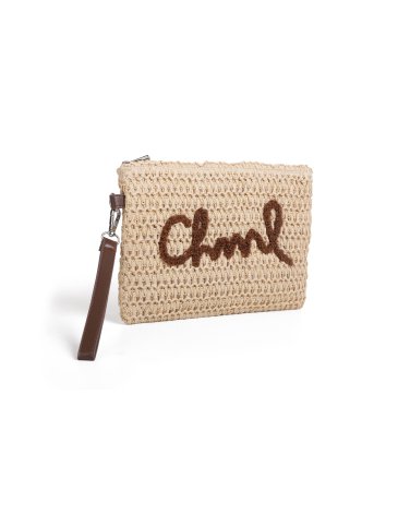 Neceser Pouch Raffia - CHIMOLA