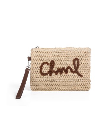 Neceser Pouch Raffia - CHIMOLA