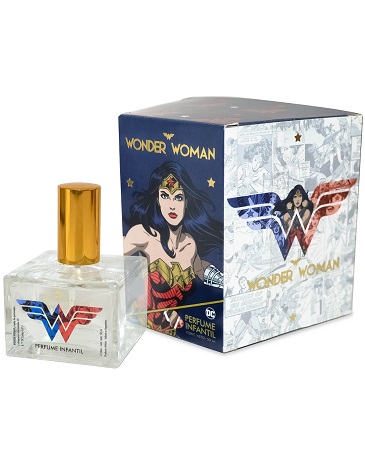 Perfume Infantil x 50 ML con Stickers de Regalo, Mujer Maravilla DISNEY
