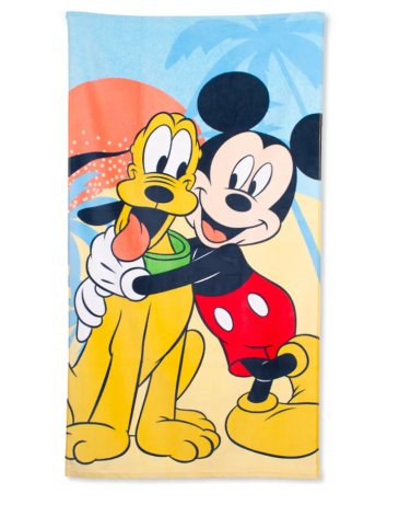 Toallon tondosado MICKEY Y PLUTO PIÑATA