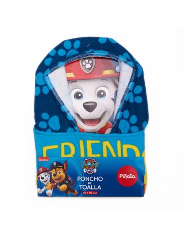 Poncho microfibra PAW PATROL - PIÑATA