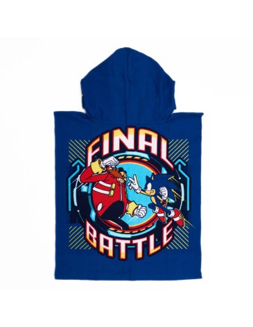 Poncho microfibra SONIC Final Battle - PIÑATA