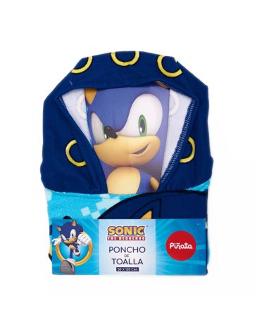 Poncho microfibra SONIC Final Battle - PIÑATA