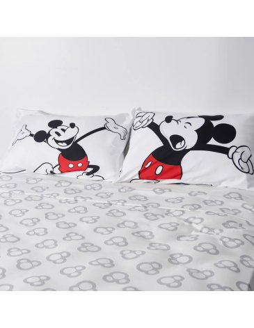 Sabanas 4 piezas queen MICKEY CLASSIC WHITE - PIÑATA