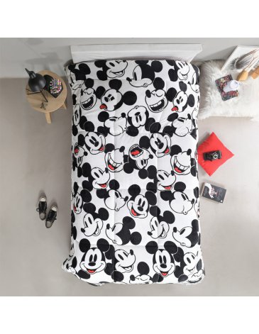 Acolchado Flannel 1 1/2 pl MICKEY PIÑATA