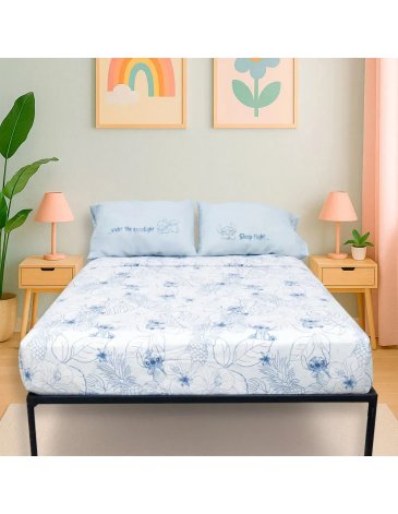 Sábanas 4 piezas Queen STITCH - PIÑATA