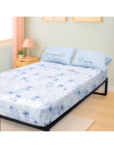 Sábanas 4 piezas Queen STITCH - PIÑATA