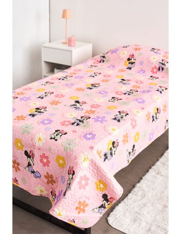 Cubrecama ultra soft 1 1/2 pl Minnie PIÑATA