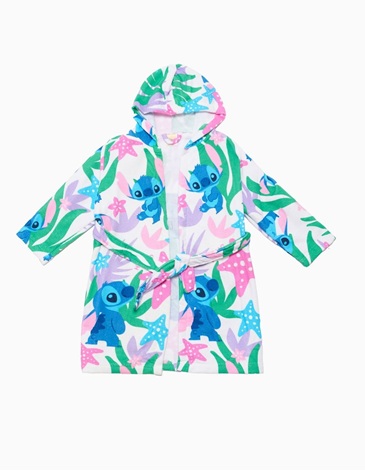 Bata de toalla Stitch Ohana 6-7 años PIÑATA