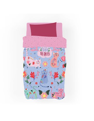 Cubrecama 1 1/2 Plaza. WILD PIÑATA