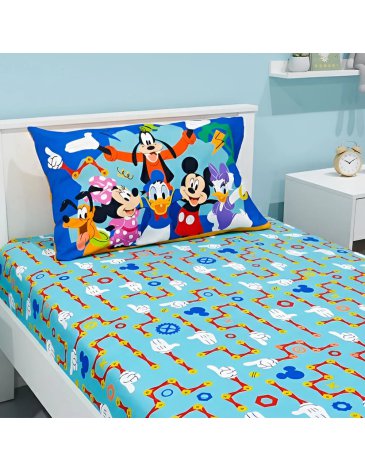 Sábana 1 1/2 Plaza / Ultra Soft MICKEY - PIÑATA