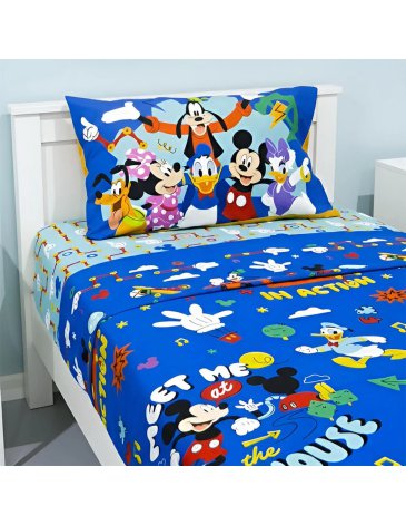 Sábana 1 1/2 Plaza / Ultra Soft MICKEY - PIÑATA