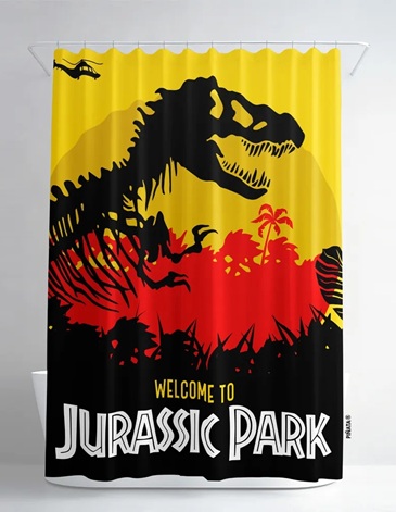 Cortina de Baño Jurassic Park PIÑATA