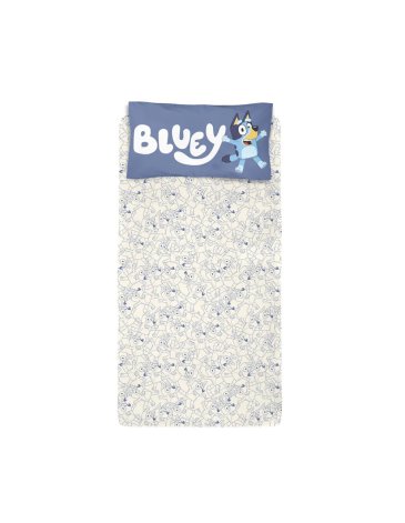Sábanas 3 piezas 1 1/2 plaza BLUEY - PIÑATA