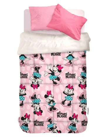 Acolchado Flannel 1 1/2 Pl MINNIE PIÑATA