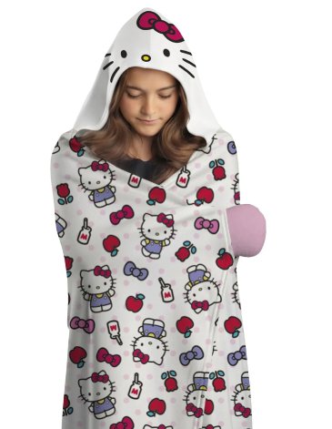 Manta con capucha Hello Kitty PIÑATA