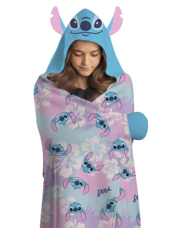 Manta con Capucha Stitch PIÑATA