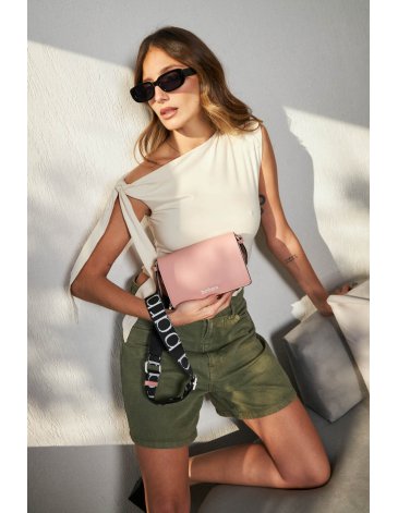Bandolera de PU con broche iman Barbara Bags