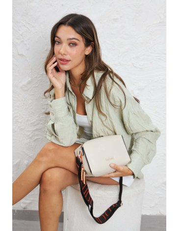 Bandolera de PU con cierre Barbara Bags