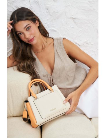 Cartera de PU con tres divisiones Barbara Bags