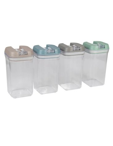 Frasco Contenedor Hermetico Mediano Bambu 1 L CLIKER