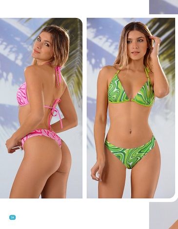 Bikini estampada taza soft y colaless T85/100 - GIVEN