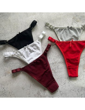 Less de algodon y lycra con bretel grueso. Packx3 YEWEL