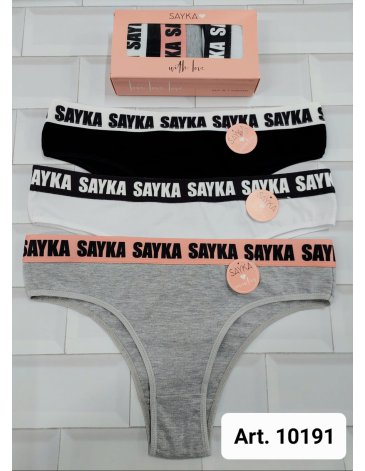 Vedetina alg y lycra c/elastico personalizado Pack x3 SAYKA