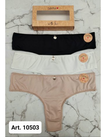 Culotteless microfibra Pack x3 SAYKA