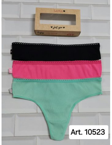 Culotteless microfibra morley Pack x3 SAYKA