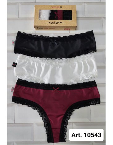 Culotteless microfibra Pack x3 SAYKA