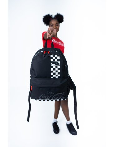 Mochila Coca-Cola Checks 17'' - Coca-Cola