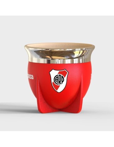 Mate Boca Abierta River Plate - MATE PAMPA