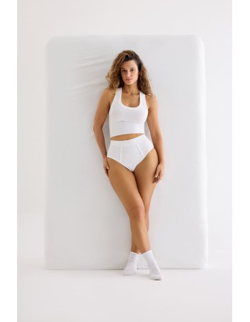 Bombacha vedetina tiro alto de algodón & lycra. BRIGITTE